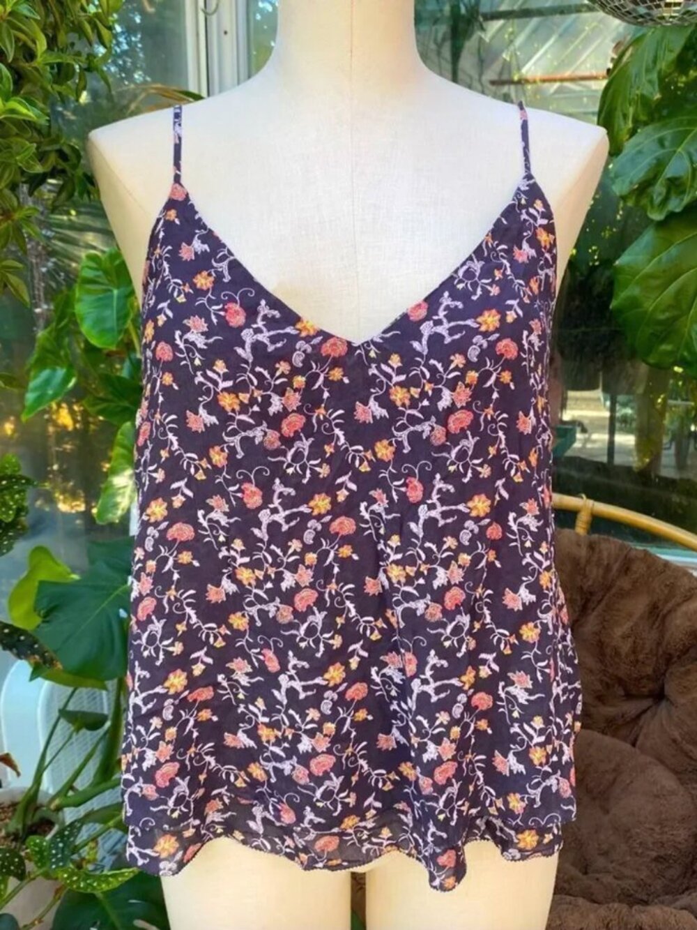 GENTLE FAWN Botanica Cami in Navy Folktale